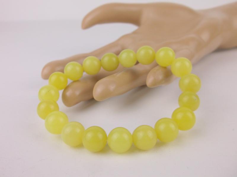 New Healing Genuine Lemon Jade Bracelet Large: new condition