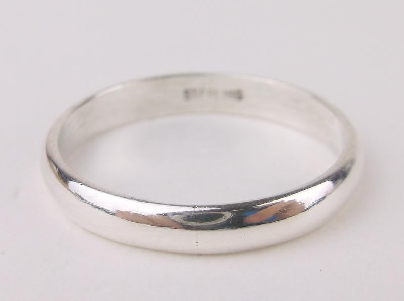 Stunning Antique Sterling Silver Mens Band Ring 10.5 (1 of 1)