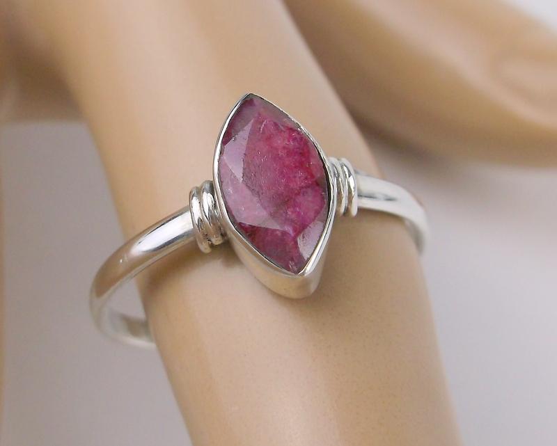 New Sterling Silver 1ct Ruby Ring Size 8 (1 of 1)