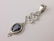 New Sterling Silver Black Obsidian Pendant
