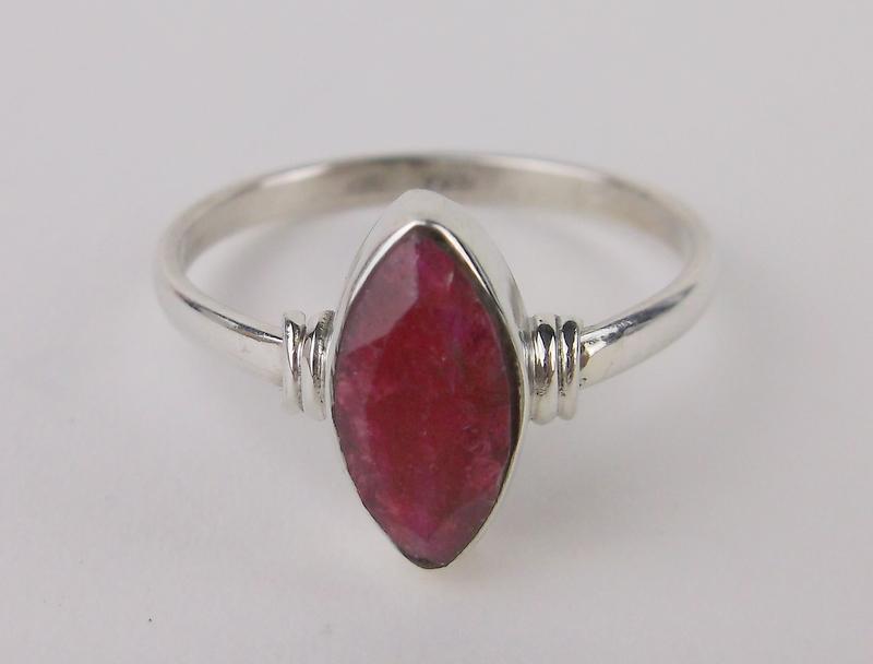 New Sterling Silver 1ct Ruby Ring Size 6 (1 of 1)