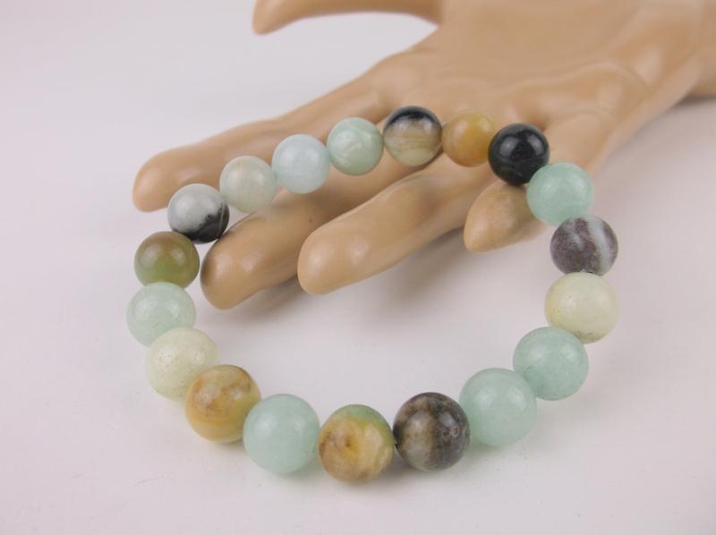 New Healing Genuine Gloss Amazonite Bracelet Large (1 of 1)