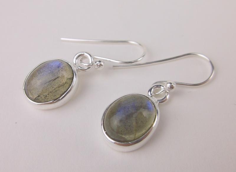 New Sterling Silver Labradorite Drop Earrings (1 of 1)