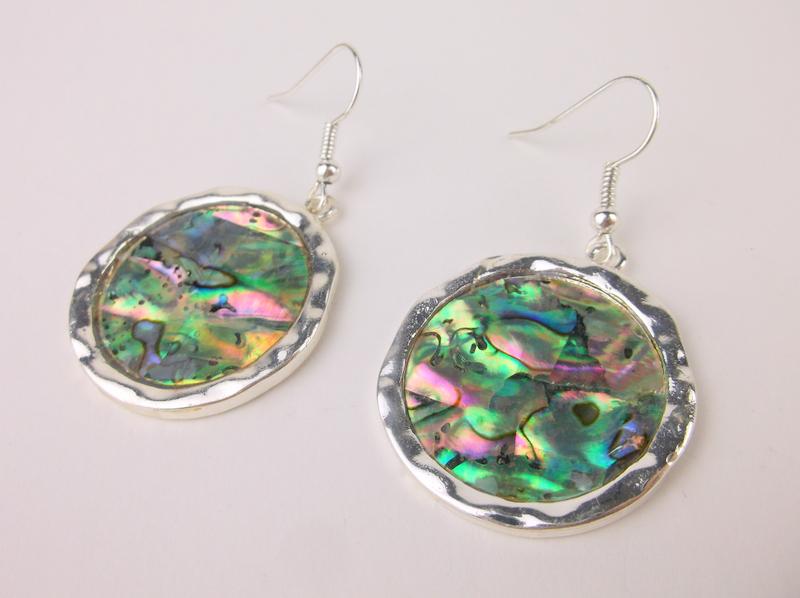 New Large Abalone Drop Earrings (1 of 1)