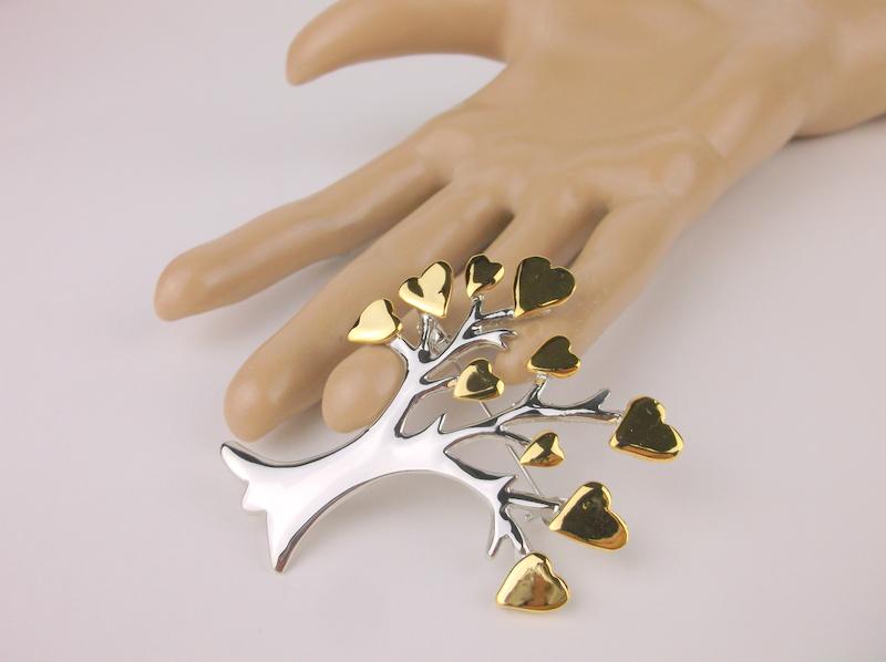 Stunning Large Vintage Tree of Life Brooch (1 of 1)