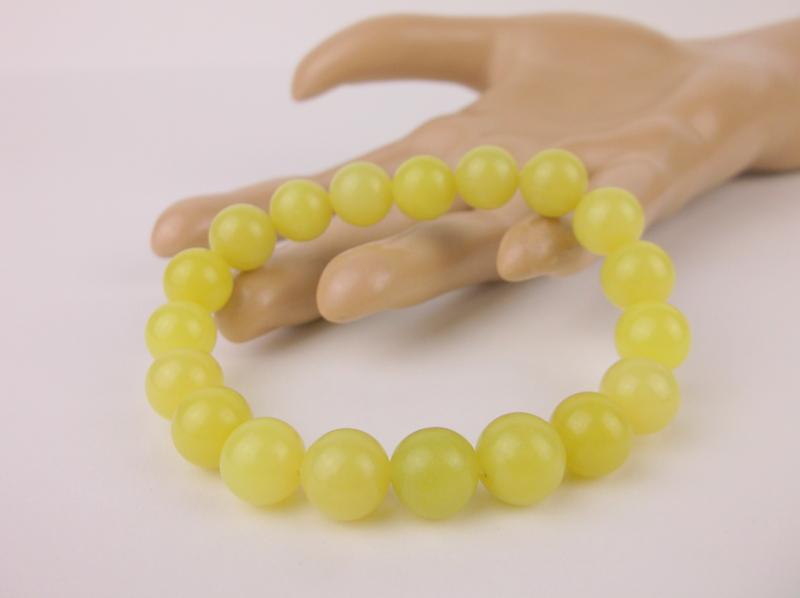 New Healing Genuine Lemon Jade Bracelet Large: new condition