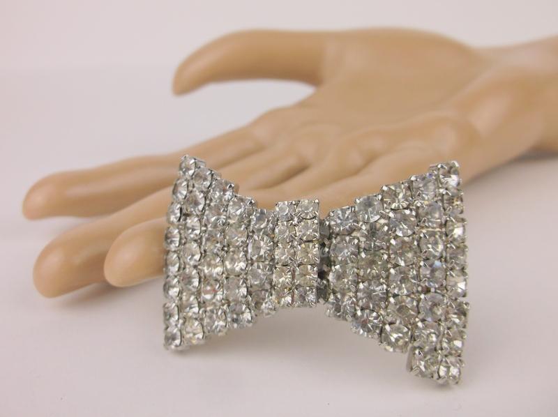 Stunning Antique Large Rhinestone Brooch 1960s (1 of 3)