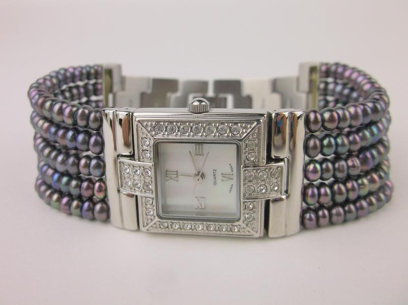 New Abalone and Pearl Wristwatch Works Perfect: new condition