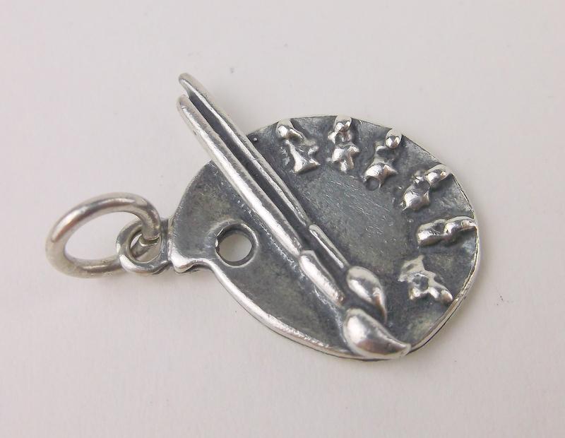 Stunning Vintage Sterling Silver Artist Pendant Charm (1 of 1)