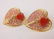 Incredible Vintage Vendome Rhinestone Heart Earrings - 2