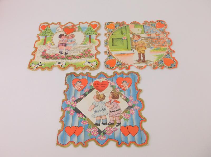 Antique Early 1900s Valentines Cards Whitney Made (1 of 5)