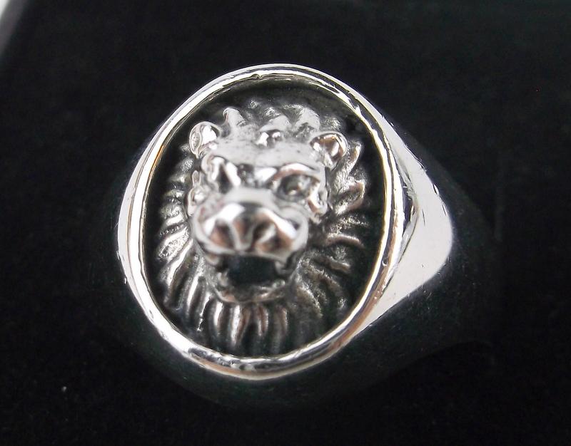 New Boxed Heavy Sterling Silver Lion Ring Size 9 (1 of 2)