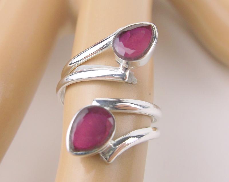 New Sterling Silver Ruby Ring Size 7 (1 of 1)
