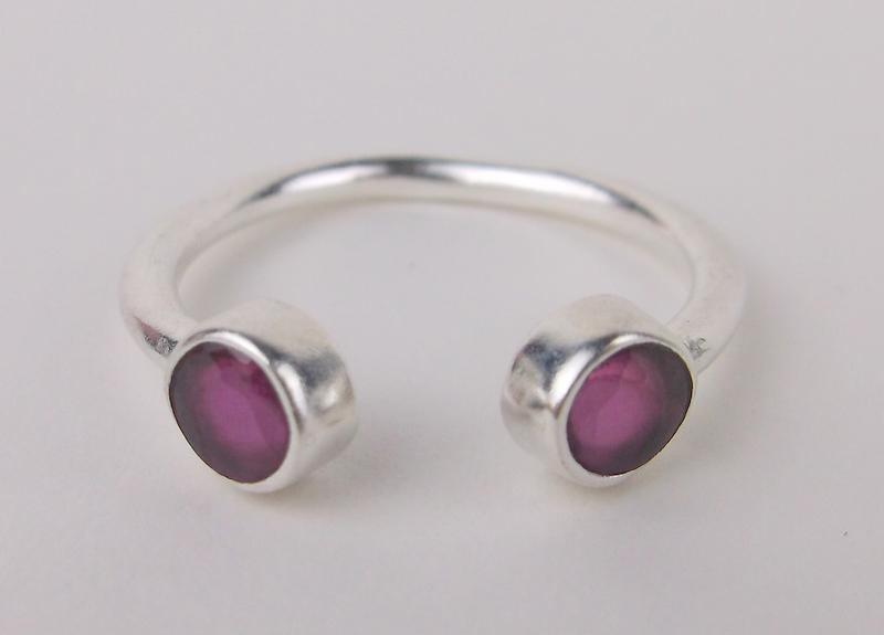 New Sterling Silver Ruby Ring Size 6 (1 of 1)