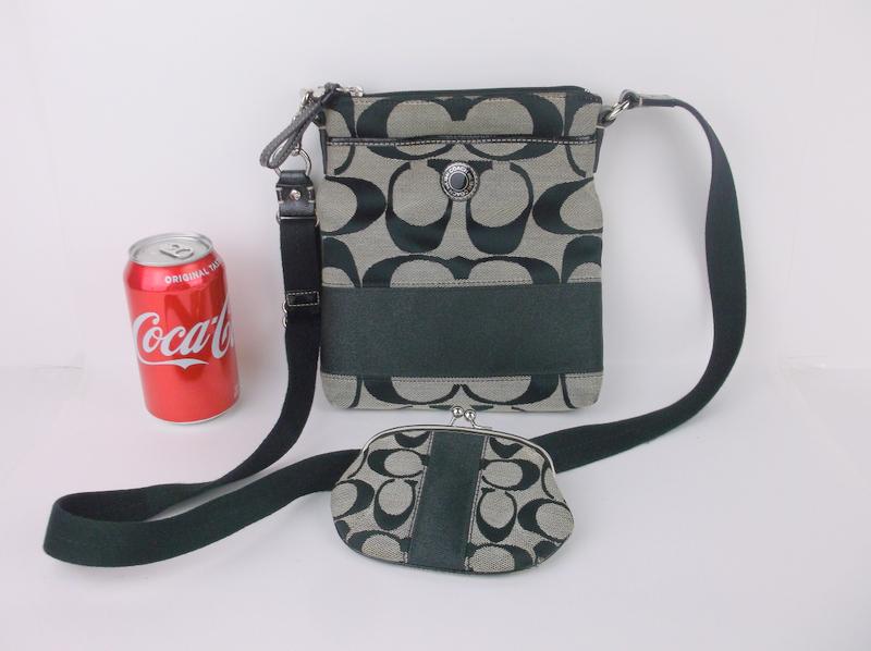 Stunning Coach Leather Canvas Handbag Wallet Set (1 of 4)