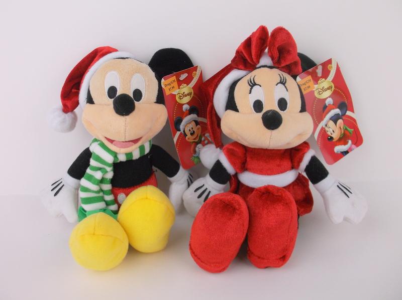 New Disney Christmas Mickey Minnie Mouse Plush NWT (1 of 3)