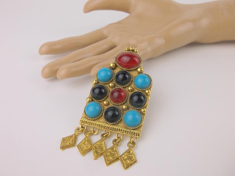 Stunning Large Vintage Dangly Brooch (1 of 3)