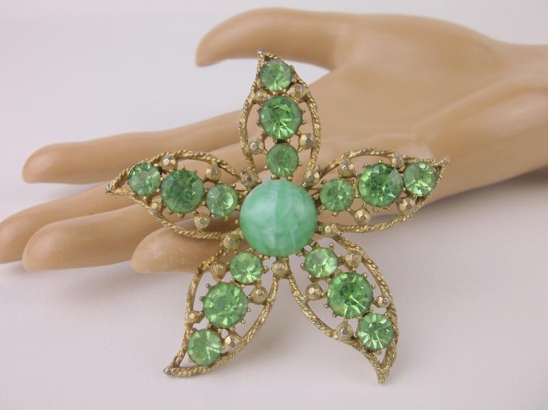 Stunning Antique Large Weiss Rhinestone Brooch (1 of 4)