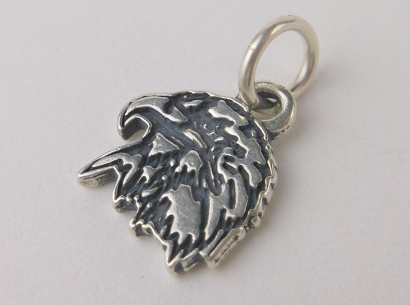 Stunning Vintage Sterling Silver Eagle Pendant Charm (1 of 1)