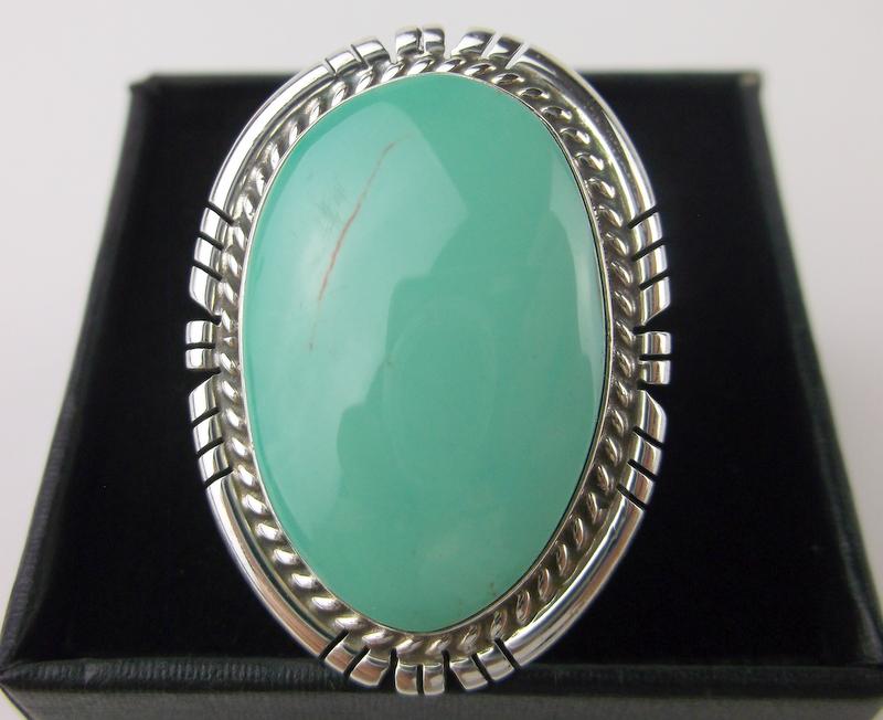 Navajo Dave Skeets Sterling Royston Turquoise Ring 9 (1 of 2)