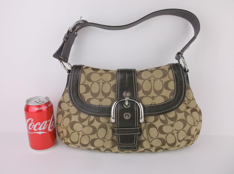 Gorgeous Coach Leather Canvas Handbag Purse (1 of 5)