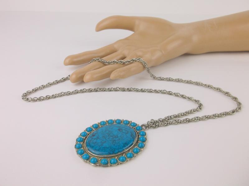 Mint Vintage 1970s Southwestern Necklace 24" (1 of 3)