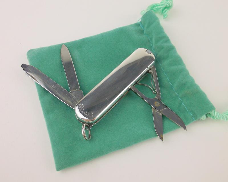 Stunning Tiffany & Co. Sterling Silver Wenger Swiss: A Stunning Tiffany & Co. Sterling Silver Wenger Swiss Army in excellent condition.