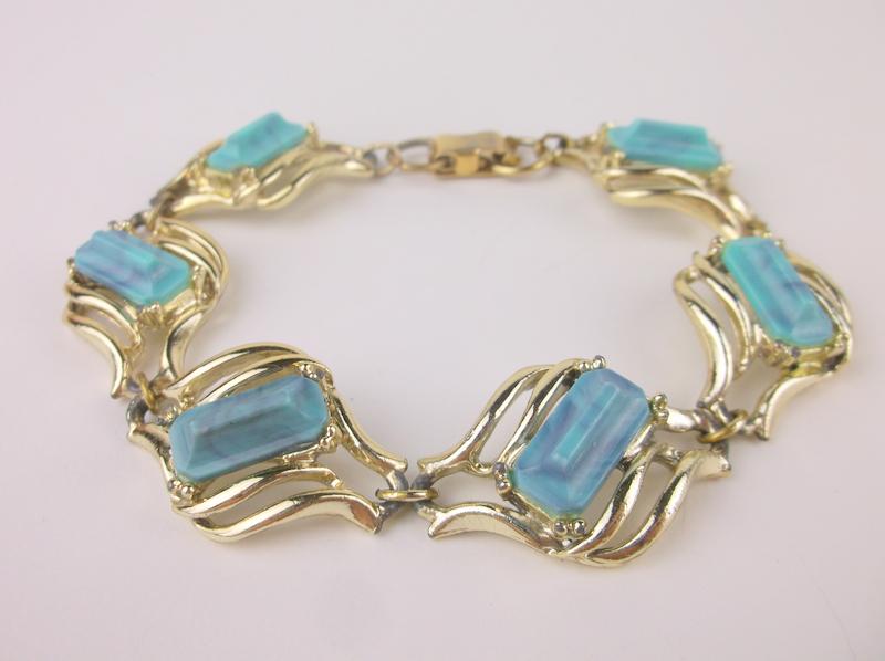 Gorgeous Antique 1950s Rhinestone Bracelet 8" (1 of 2)