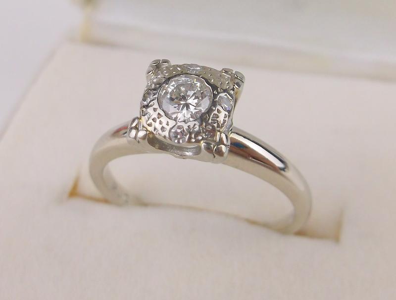 14kt White Gold .50 cttw Diamond Engagement Ring 6 (1 of 5)