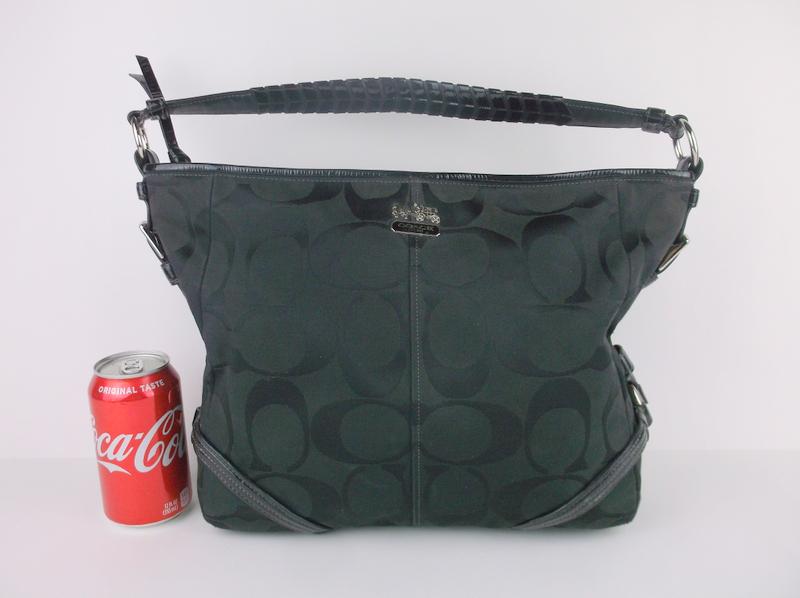 Stunning Large Coach Leather Canvas Handbag Purse (1 of 7)