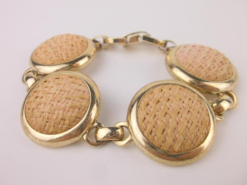 Stunning Antique Bergere Woven Bracelet 7": excellent condition