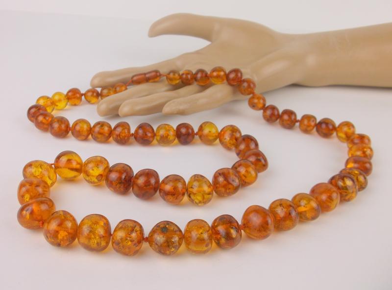 Incredible Huge Antique Genuine Amber Necklace 30" (1 of 4)