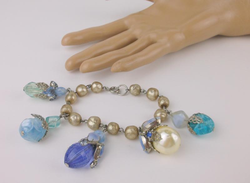 Gorgeous Antique 1950s Rhinestone Bracelet 8" (1 of 4)