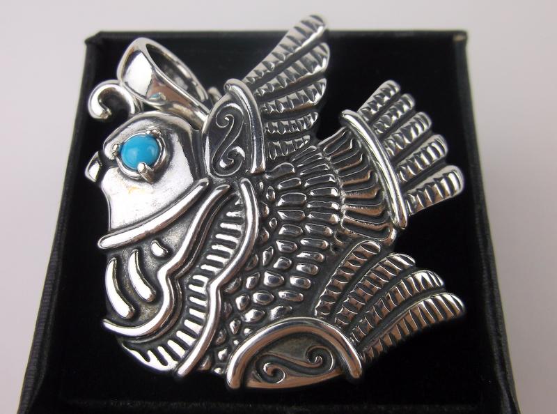 Stunning Carolyn Pollack Sterling Quail Brooch (1 of 6)