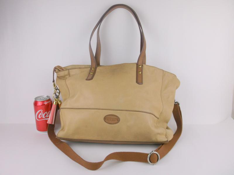 Large Fossil Leather Handbag Purse (1 of 9)