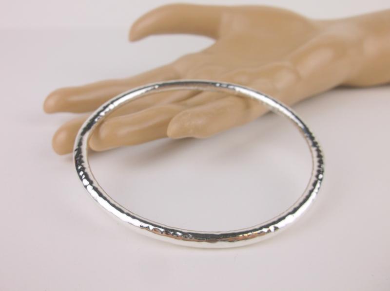 Stunning Large Heavy Sterling Silver Bangle Bracelet (1 of 2)