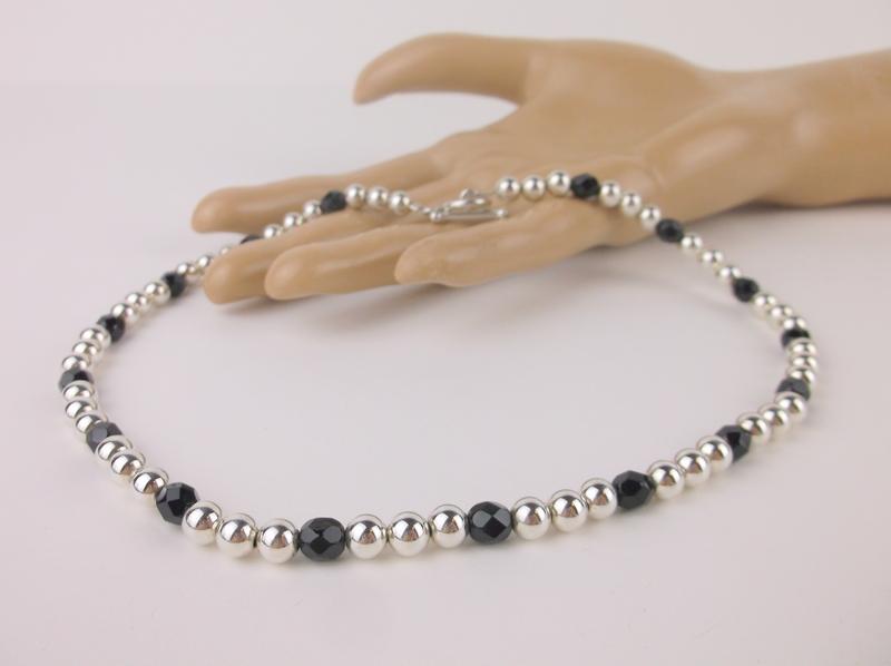 Stunning Sterling Silver Ball Chain Necklace 17": Guaranteed Solid 925 Sterling Silver, in Excellent Condition