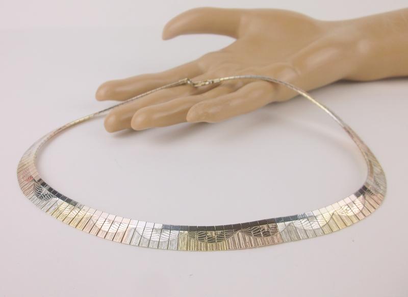 Stunning Heavy Sterling Silver Thick Chain Necklace 17" (1 of 3)