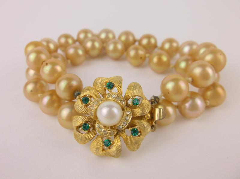 Stunning Antique Marvella Rhinestone Bracelet 7" (1 of 3)