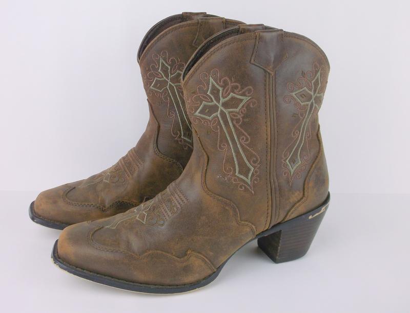 Stunning Womens Durango Crush Leather Boots 8: Like New
