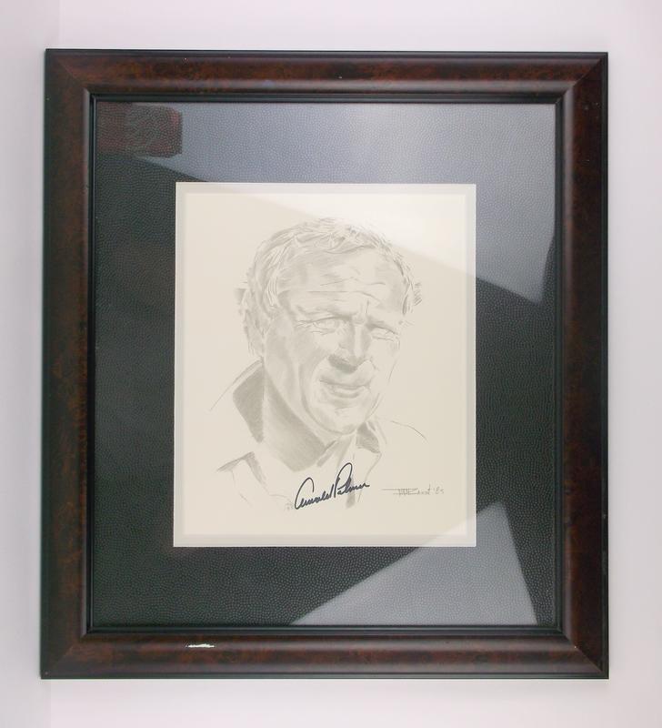 Authentic Arnold Palmer Autographed Golf Etching (1 of 7)