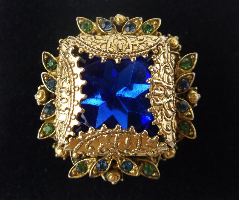 Mint Antique 1950s Florenza Rhinestone Ring 7 (1 of 5)