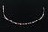 Stunning Sterling Silver Garnet Tennis Bracelet 8"