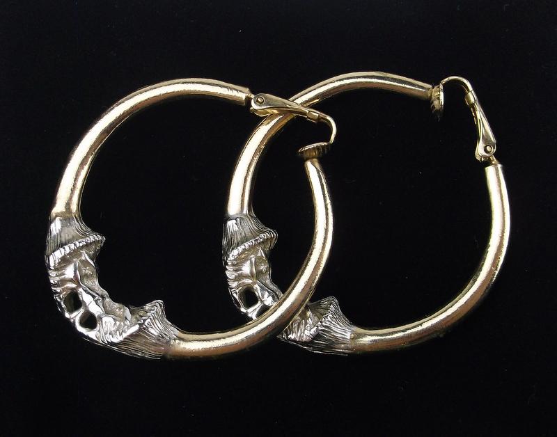Gorgeous Vintage Bergère Large Hoop Earrings (1 of 3)