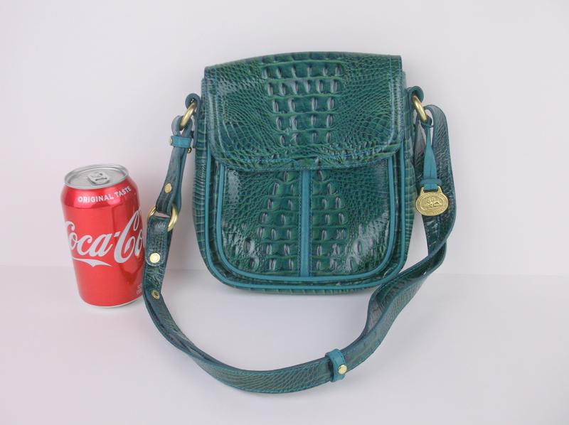 Mint Brahmin Leather Alligator Handbag Purse (1 of 10)