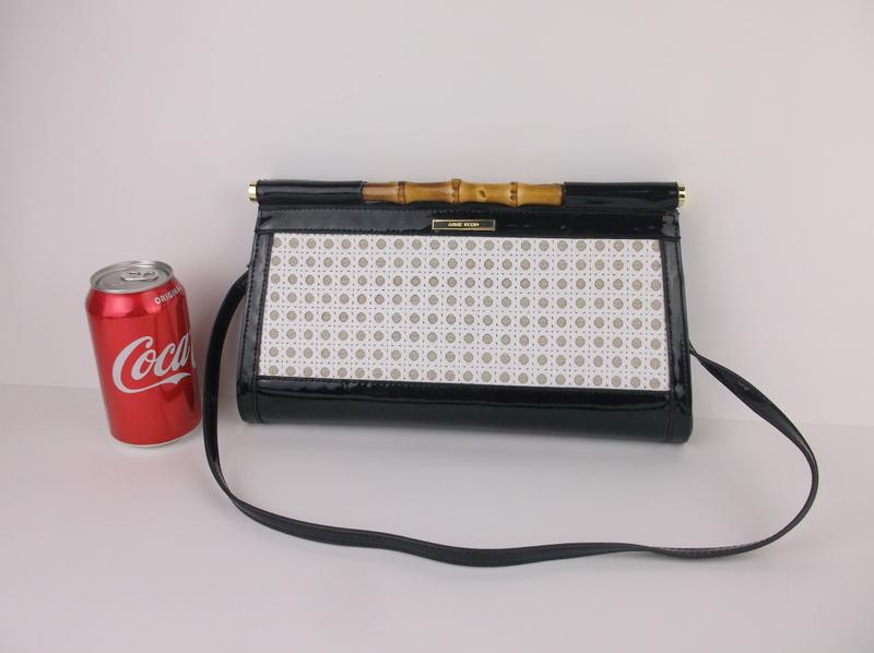Stunning Anne Klein Handbag Hard Shell Clutch Large: excellent condition