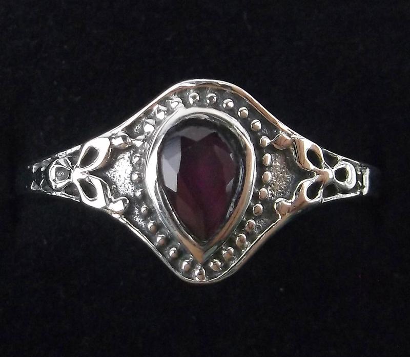 New Sterling Silver Ruby Ring Size 7 (1 of 2)