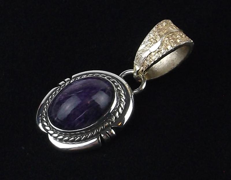 Navajo Wilson Padilla Sterling Silver Chariotte Pendant (1 of 2)