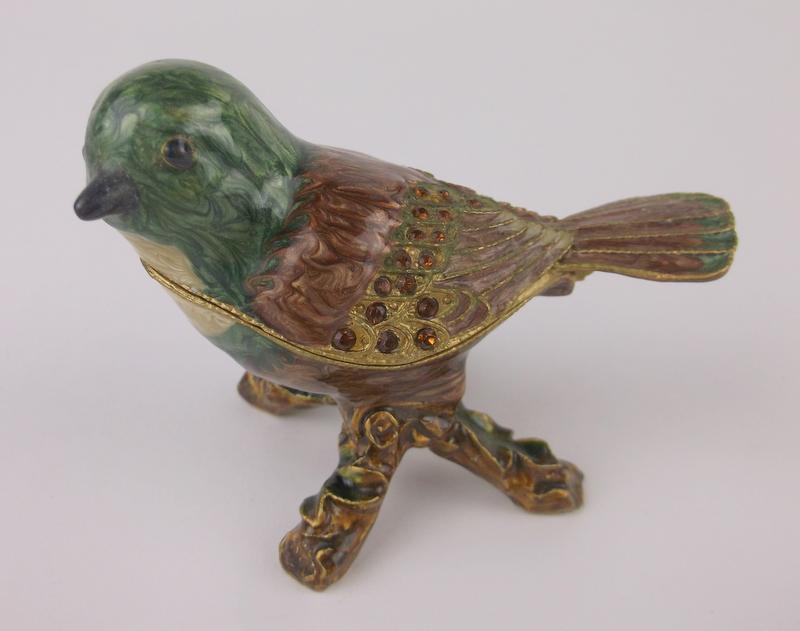 Mint Enameled Rhinestone Cloisonne Bird Jewel Box: A Mint Condition Retired Breyer Horse #9200, Spirit of the Cimarron Riding Free Mustang from the Netlix DreamWorks series. Very hard to find