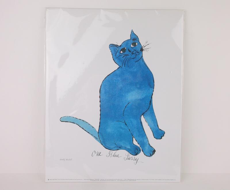 Andy Warhol Blue Cat Print (1 of 6)